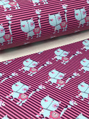 Patchwork Cat Faux Leather Sheet