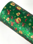 Christmas Friends Chunky Glitter Sheet