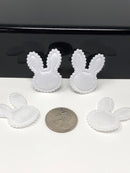 Furry Rabbit Head Applique - Pack of 5