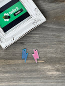 Lightning Iridescent Acrylic Charm