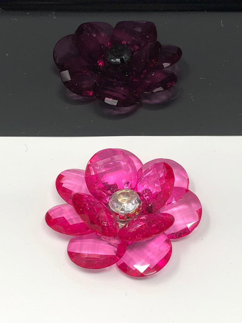 Acrylic Crystal Jewel Flower
