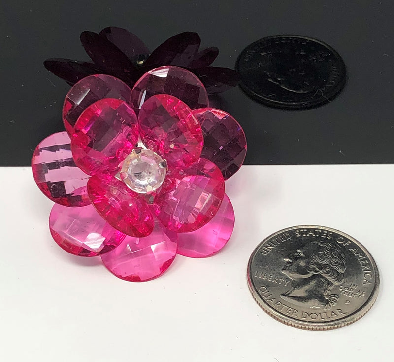 Acrylic Crystal Jewel Flower