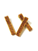 Glitter and Velvet Lined Alligator Clips - Pack of 3