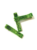 Glitter and Velvet Lined Alligator Clips - Pack of 3