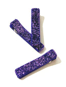Glitter and Velvet Lined Alligator Clips - Pack of 3