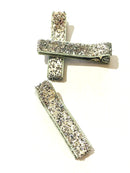 Glitter and Velvet Lined Alligator Clips - Pack of 3