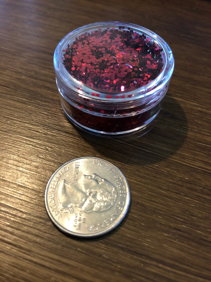Red Dragon Chunky Metallic Glitter 4g jar