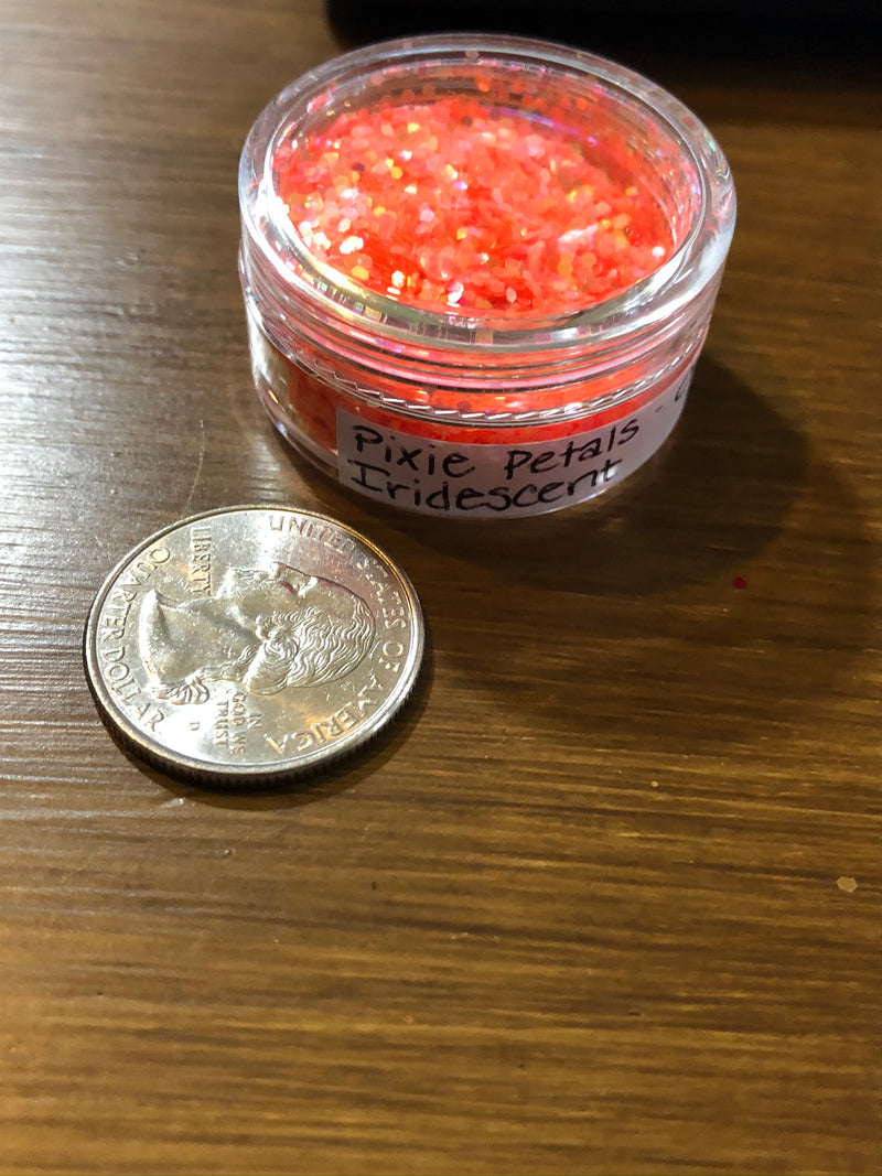 Pixie Petals Iridescent Chunky Glitter 4g jar