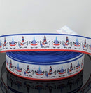 1” Patriotic Sleeping Unicorns Ribbon