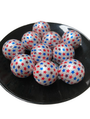 20mm Patriotic Star Beads (10 per pack)