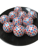 20mm Patriotic Star Beads (10 per pack)