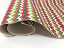 Watermelon Chevron Faux Leather Roll