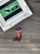 Dark Skin Hand Holding Ice Cream Acrylic Charm