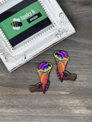 Dark Skin Hand Holding Ice Cream Acrylic Charm