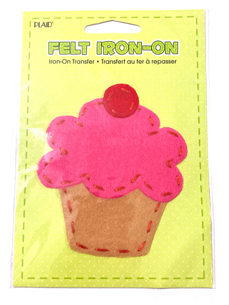 Felt Cupcake Iron-On Patch