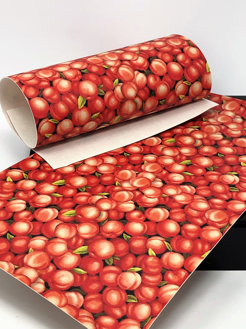 Millions of Peaches Faux Leather Sheet