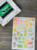 Halloween Holo Resin Sticker Sheet