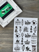 Halloween Holo Resin Sticker Sheet