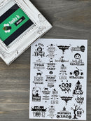 Halloween Holo Resin Sticker Sheet