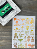 Halloween Holo Resin Sticker Sheet
