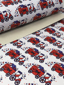Patriotic Parade Faux Leather Sheet