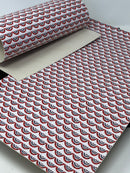 Patriotic Bunting Faux Leather Sheet