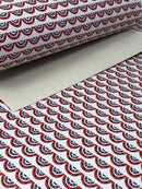 Patriotic Bunting Faux Leather Sheet