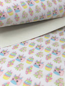 Unicorn Cake Faux Leather Sheet