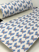 Orange and Blue Awareness Butterfly Faux Leather Sheet