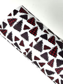 Buffalo Plaid and Leopard Trees Faux Leather Sheet