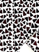 Buffalo Plaid and Leopard Trees Faux Leather Sheet