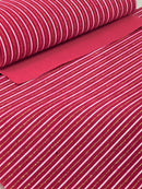 Hot Pink, White and Gold Striped Velvet Sheet
