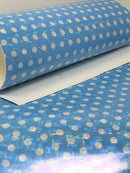 Blue Laser Dot Polka Dot Sheet