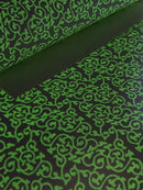 Glow in the Dark Scroll Faux Leather Sheet