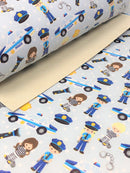 Police Officer Faux Leather Sheet