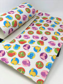 Dino Circles Faux Leather Sheet