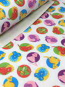 Dino Circles Faux Leather Sheet