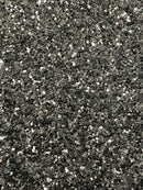 Black Chunky Glitter Roll