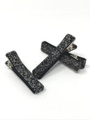 Glitter and Velvet Lined Alligator Clips - Pack of 3