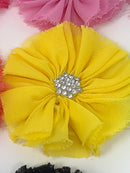 2.5" Ballerina Flower with Rhinestone Center