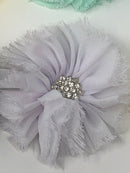 2.5" Ballerina Flower with Rhinestone Center
