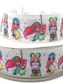 1.5" Mermaids and Lemons Ribbon