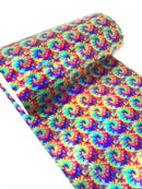 Rainbow Tie-Dye Laser Sheet