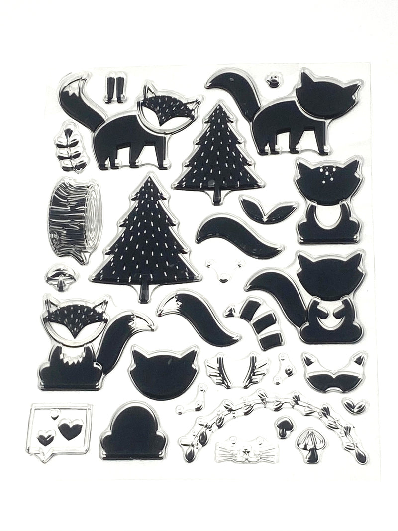 Woodland Animals Cling Stamps