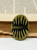 Vampire Teeth Oval Cameo