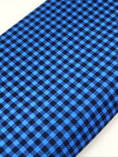 Blue Buffalo Plaid Bullet Liverpool Fabric - Half Yard