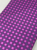 Purple Buffalo Plaid Bullet Liverpool Fabric - Half Yard