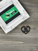 Subversive Word Heart Acrylic Charm