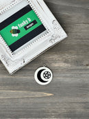Solid Color Moon and Pentacle Resin Charm