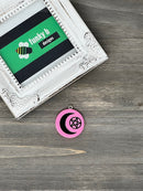 Solid Color Moon and Pentacle Resin Charm